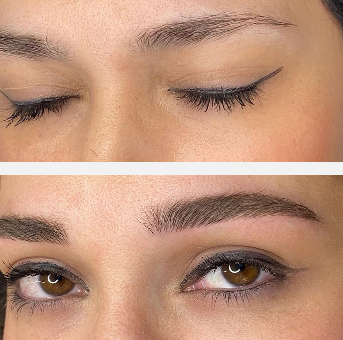 Microblading before and after